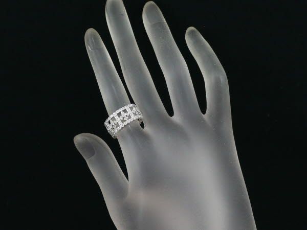カールブラックバーン ダイヤリング ダイヤモンド フルエタニティ ミルグレイン 10.5号 K18WG 