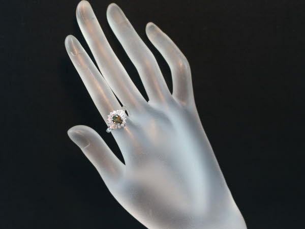アレキサンドライト 1.15ct ダイヤ ダイヤモンド 0.55ct リング Pt900 