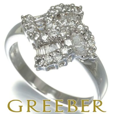 2種カット ダイヤ 0.57ct リング K18WG 【中古】GENJ 限界値下げ品 | グリーバー公式 / ジュエリー＆ブランド通販