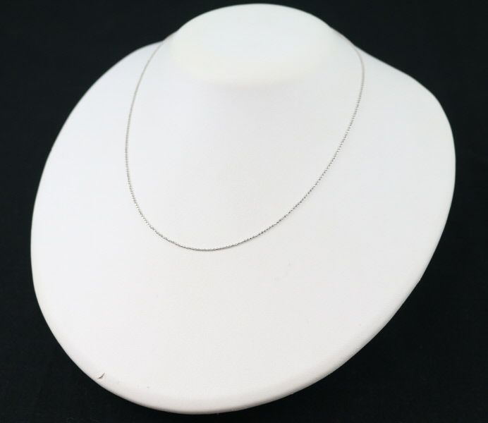 カットボール チェーンネックレス 39cm Pt850