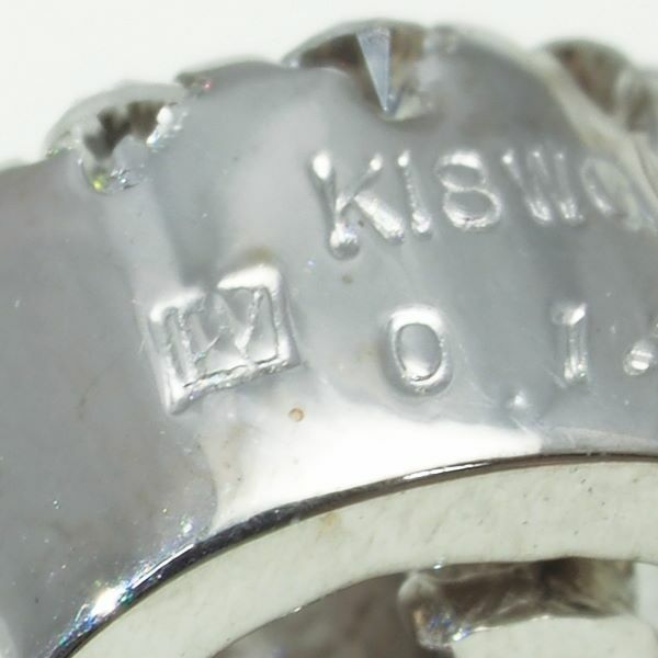 ポンテヴェキオ ネックレス ダイヤ 0.14ct  イニシャル H K18WG 
