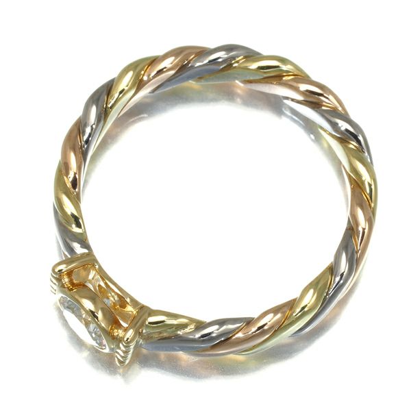 ディオール リング ダイヤ 0.278ct  スリーカラー 10号 K18YG/WG/PG 