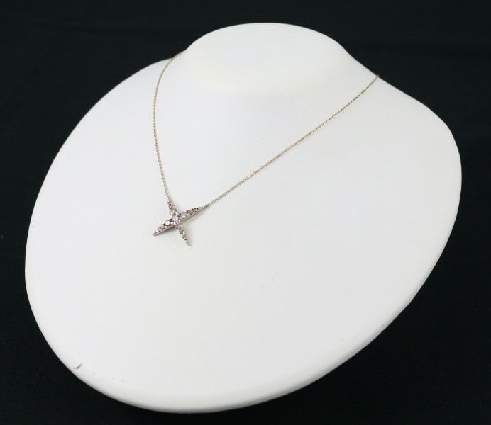 カシケイ ネックレス ダイヤ 1.00ct ネイキッド  K18BG 