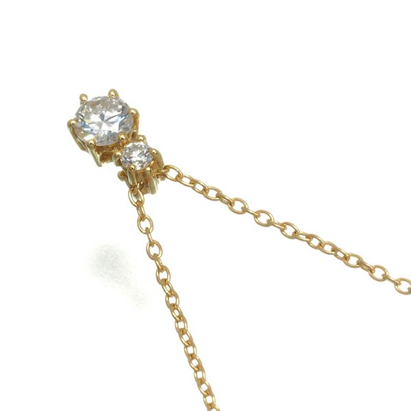 アーカー ネックレス ダイヤ 0.14ct サイレントナイト  K18YG 