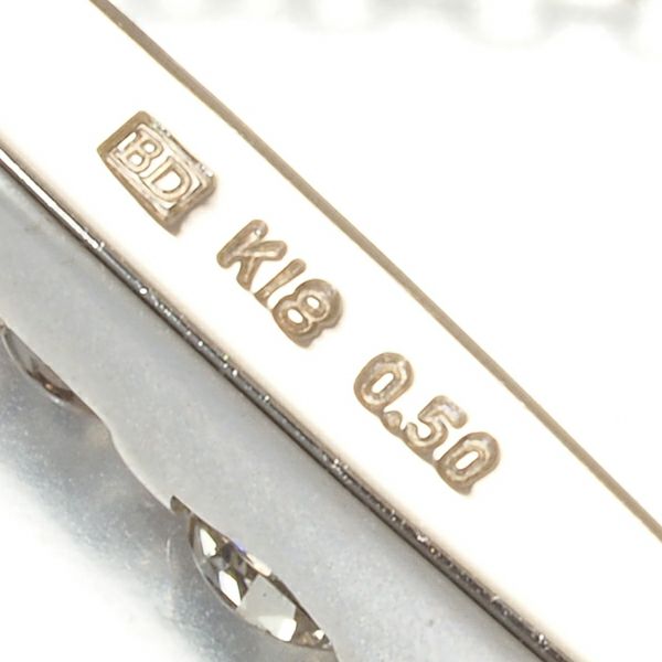 カシケイ ネックレス ダイヤ 0.50ct ネイキッド  K18BG 