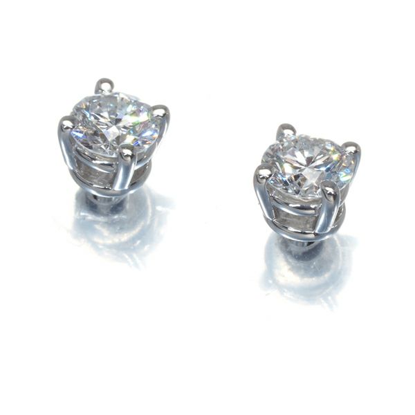 ティファニー ピアス ダイヤ 0.18ct/0.18ct程 ソリティア Pt950 