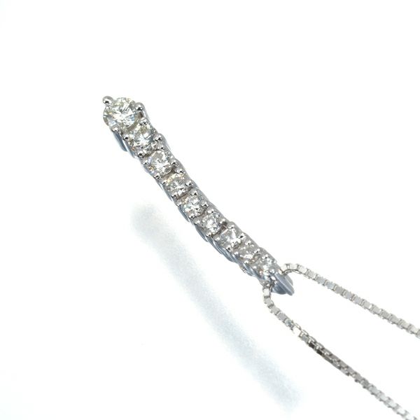 ダイヤ 0.32ct   ネックレス K18WG 