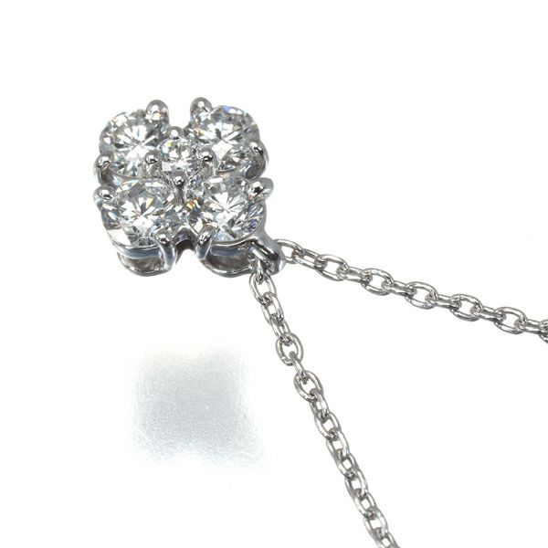 モニッケンダム ネックレス ダイヤ 0.63ct フローラ Pt900/K18WG 