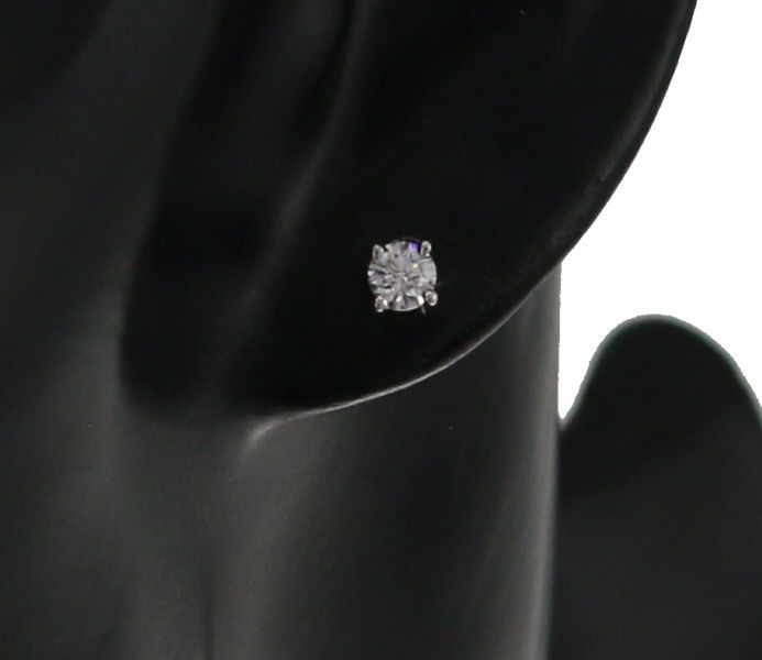 ティファニー ピアス ダイヤ 0.25ct/0.24ct F VS1 ソリティア Pt950 鑑定書