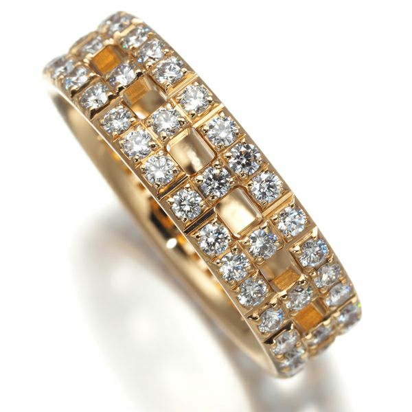 ティファニー リング ダイヤ 0.99ct Tトゥルー ワイド フルエタニティ 13.5号 K18PG 