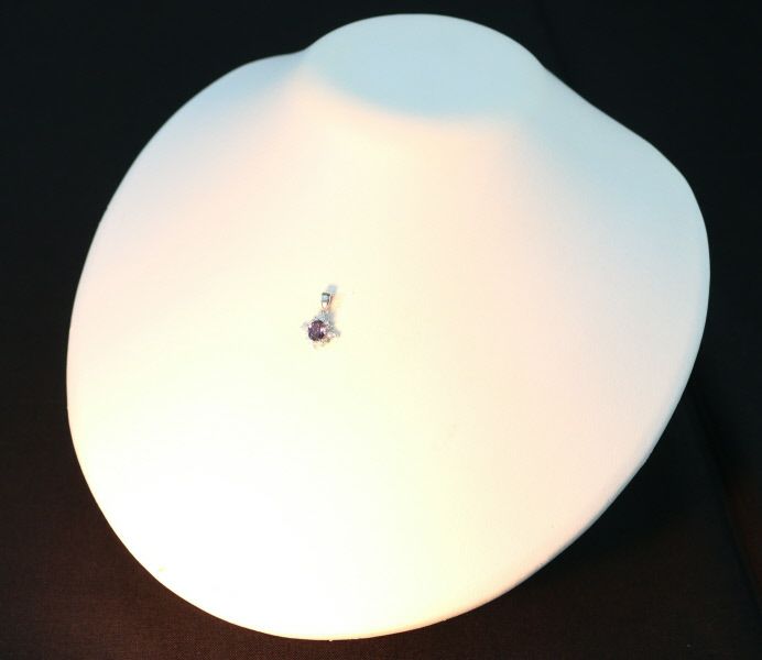 ムーンジュエリー ペンダントトップ 再結晶アレキサンドライト 0.67ct ダイヤ 0.15ct   Pt900 