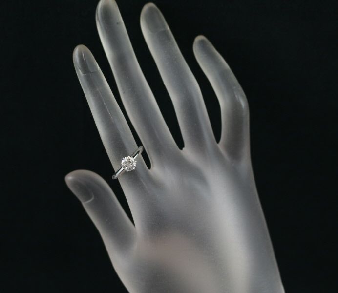 ティファニー リング ダイヤ 0.83ct G VVS2 ソリティア 10号 Pt950 鑑定書 Diamond Ring