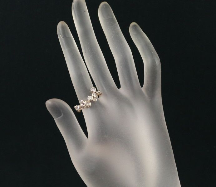 カシケイ リング ダイヤ 1.00ct ベゼル 13.5号 K18YG  Diamond Ring