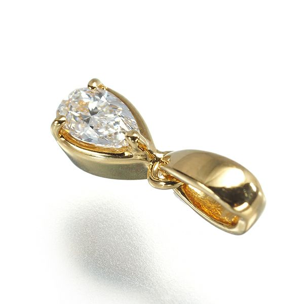 ミキモト ペンダントトップ ダイヤ 0.25ct  ペアシェイプ K18YG 