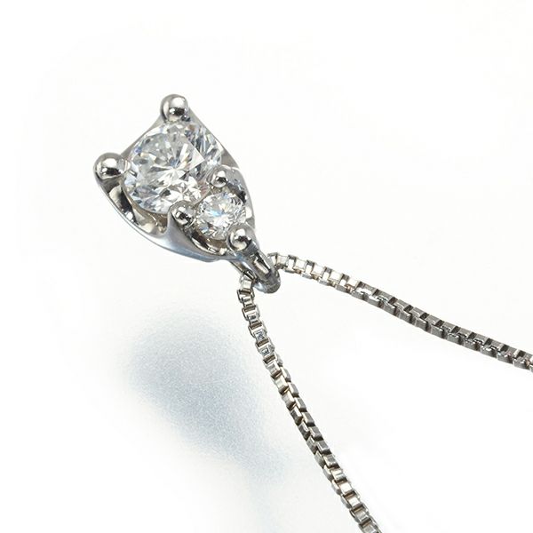 ヴァンドーム ネックレス ダイヤ 0.17ct  2P Pt950/Pt850 