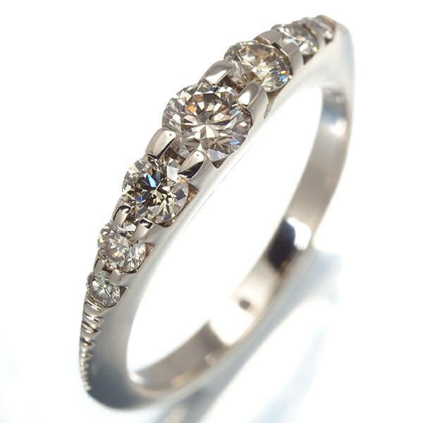 カシケイ リング ダイヤ 0.35ct ネイキッド ピンキー 3.5号  K18BG 