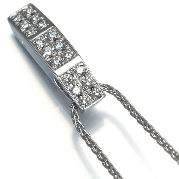 セリーヌ ネックレス ダイヤ 0.35ct ルビー 0.02ct Pt900/Pt850 