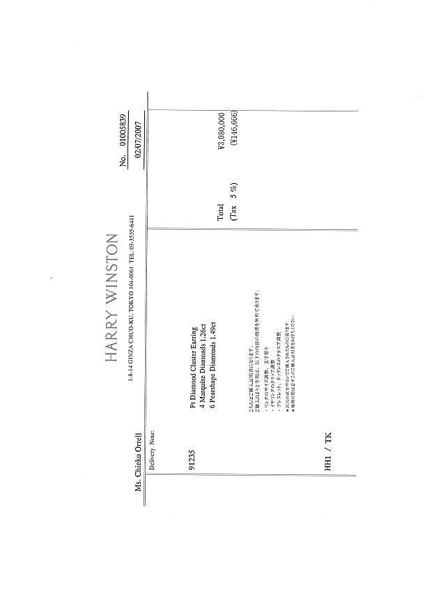 ハリーウィンストン ピアス ダイヤ ウィンストンクラスター スモール Pt950 保証書