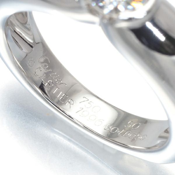 カルティエ リング ダイヤ 0.50ct シェリー 50号 K18WG 