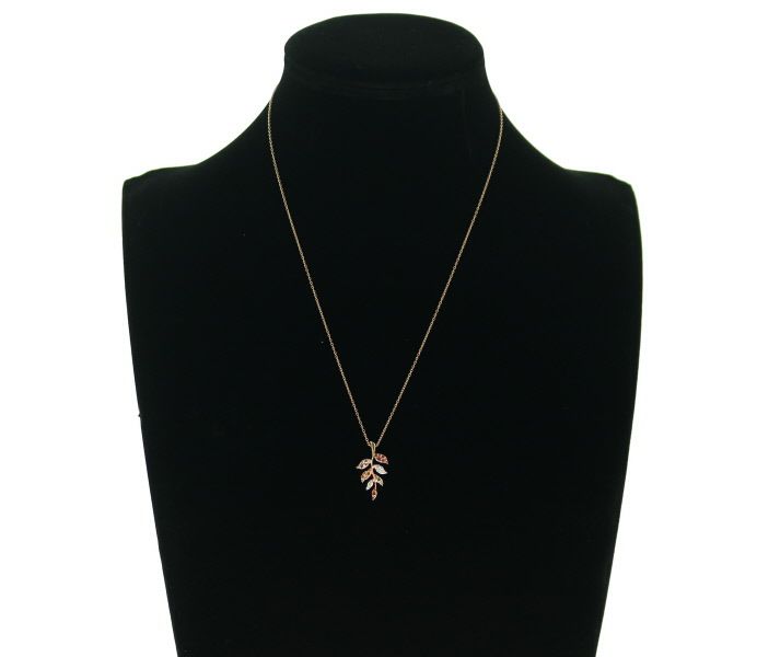 セイレーンアローズ ネックレス サファイア 0.20ct ダイヤ 0.05ct/0.11ct リーフ  K18