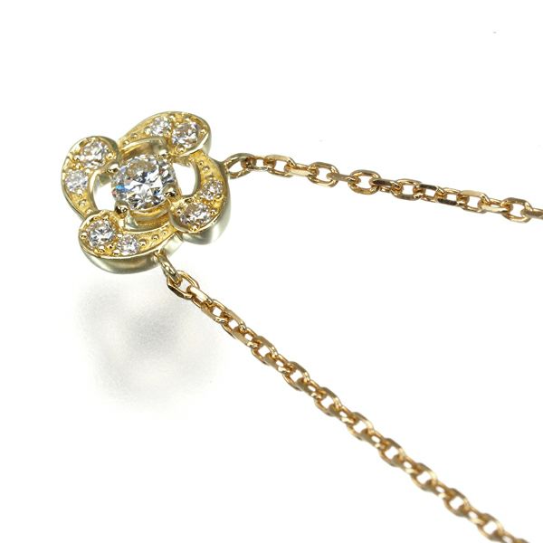 モニッケンダム ネックレス ダイヤ 0.17ct イングリッシュローズ  K18YG 保証書