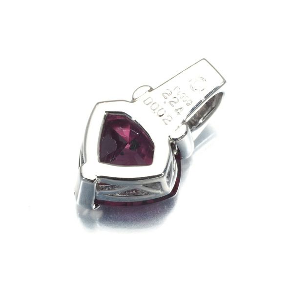 ロードライトガーネット 2.24ct ダイヤ 0.02ct   ペンダントトップ Pt900 ソーティング