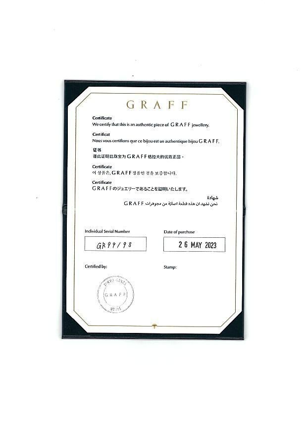 グラフ リング ダイヤ キャッスルセット フルエタニティ　9.5号 K18WG 保証書