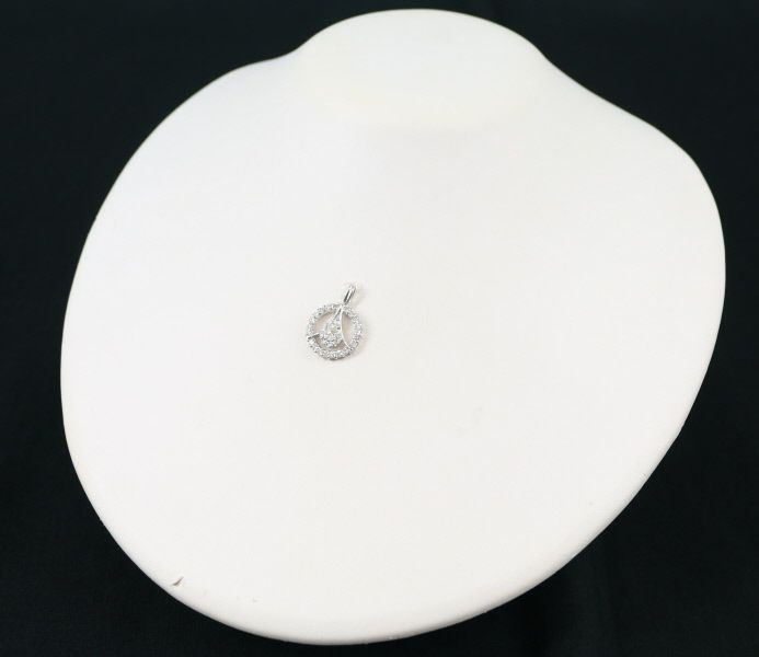 ダイヤ 0.33ct/0.53ct サークル  ペンダントトップ Pt900 