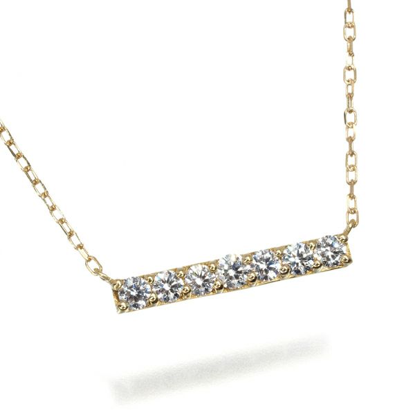 上質ダイヤ 0.30ct   ネックレス K18YG 