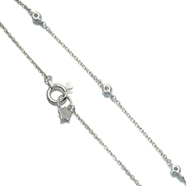 スタージュエリー ブレスレット ダイヤ 0.15ct 3P ステーション K18WG 