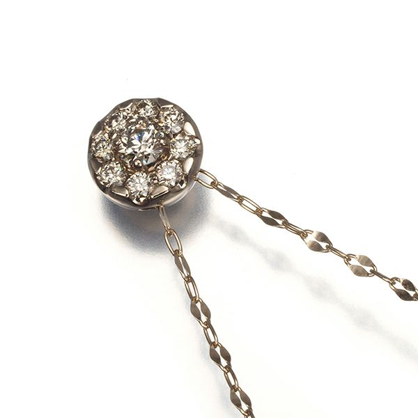 カシケイ ネックレス ダイヤ 0.25ct エステールコラボ ロング K18BG 