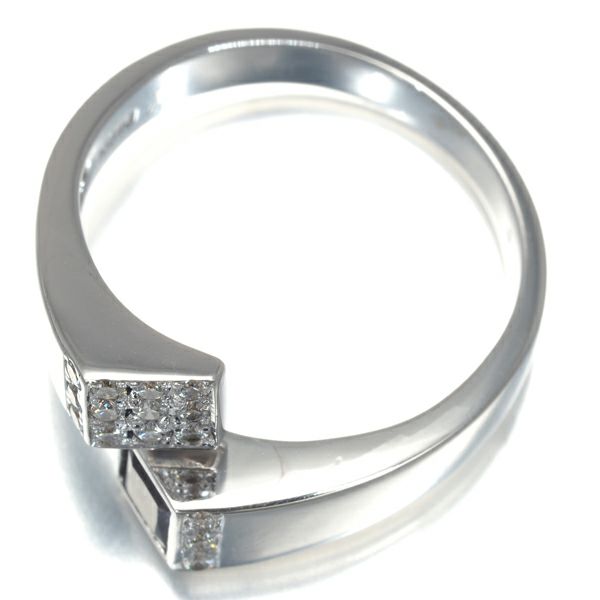 ジェムケリー リング アレキサンドライト 0.497ct ダイヤ 0.15ct  14号 K18WG 鑑別書