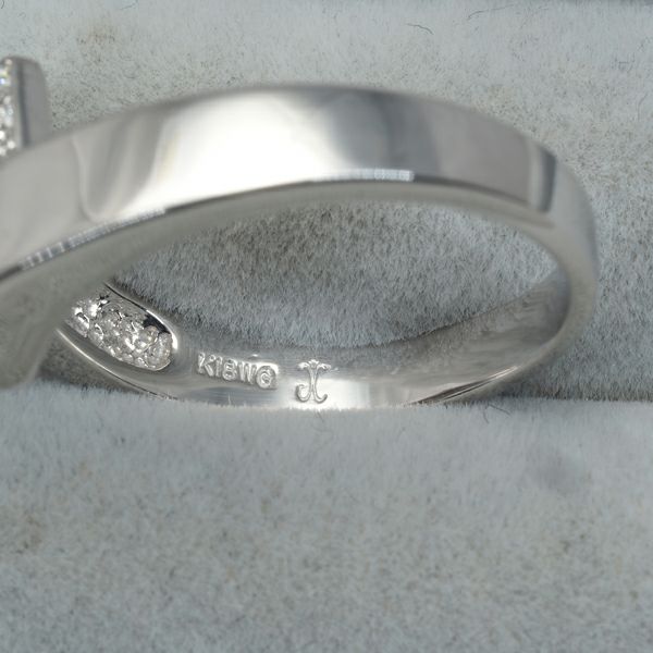 ジェムケリー リング アレキサンドライト 0.497ct ダイヤ 0.15ct  14号 K18WG 鑑別書