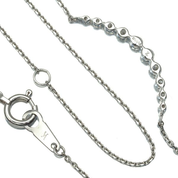ヴァンドーム ネックレス ダイヤ 0.30ct リュール Pt950/Pt850 