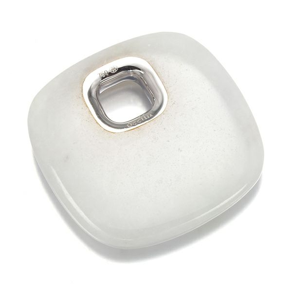 キーリン ペンダントトップ 白翡翠   K18WG 