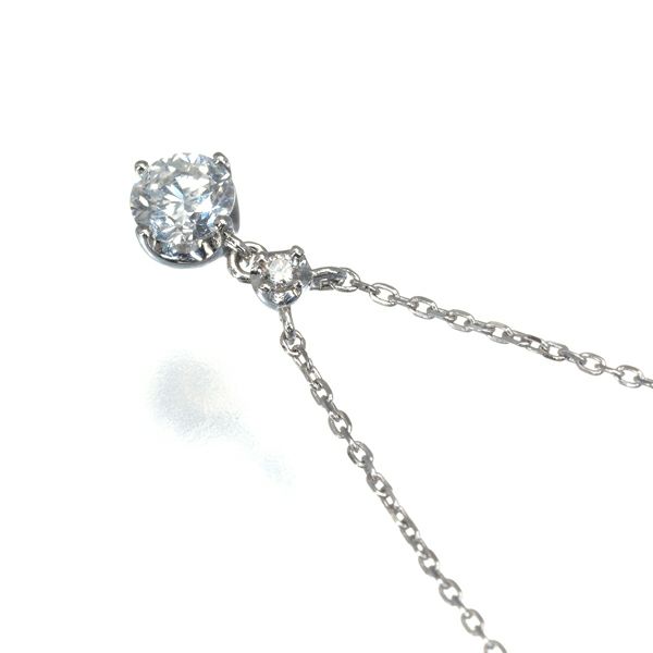 ヴァンドーム ネックレス ダイヤ 0.16ct  揺れる Pt950/Pt850 
