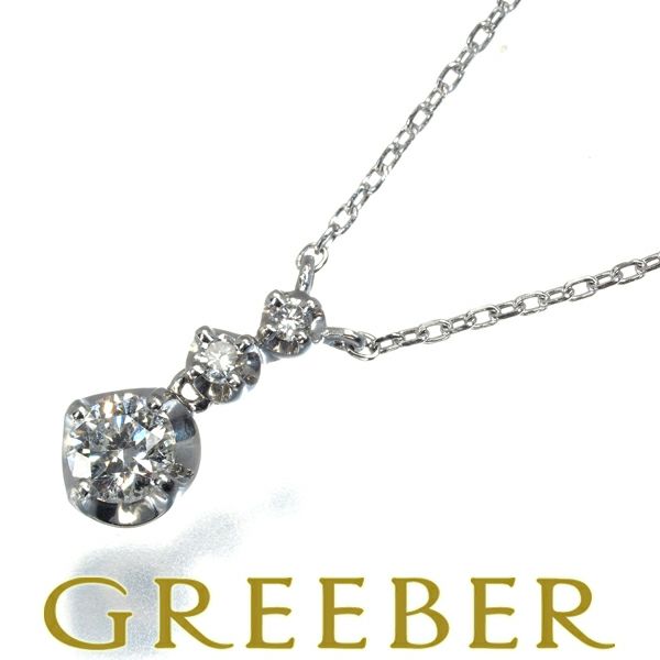 ヴァンドーム ネックレス ダイヤ 0.197ct/0.03ct 3P  Pt950/Pt850 