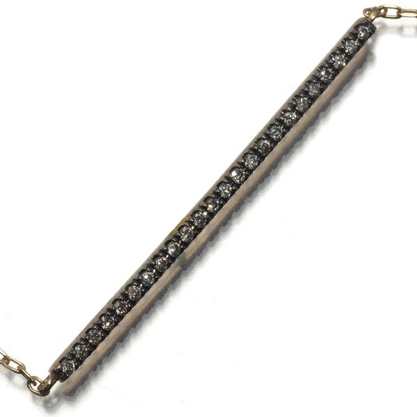 ヒロタカ ブレスレット ダイヤ 0.12ct ゴサマー  K10YG/ブラックコーディング 