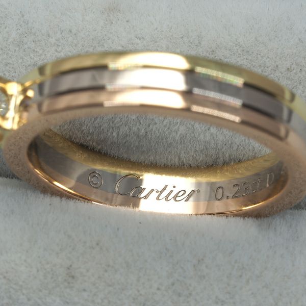 カルティエ リング ダイヤ 0.23ct IF  ルイカルティエヴァンドーム ソリテール 48号 K18