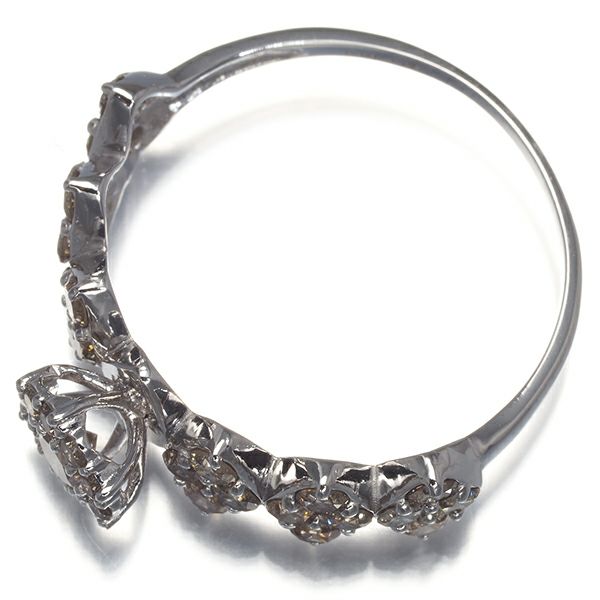 ブラウンダイヤ 1.00ct   リング K18WG 