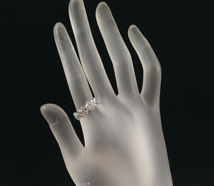 ブラウンダイヤ 1.00ct   リング K18WG 