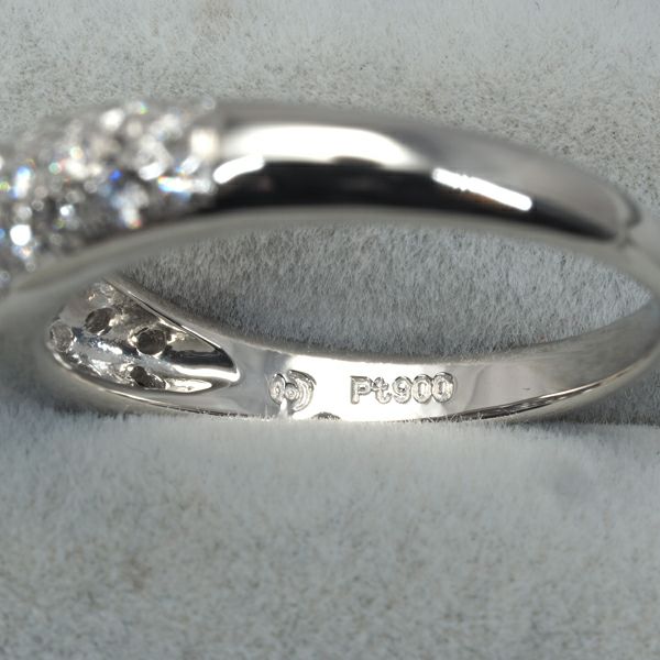タサキ リング ダイヤ 0.43ct  パヴェ 14号 Pt900 