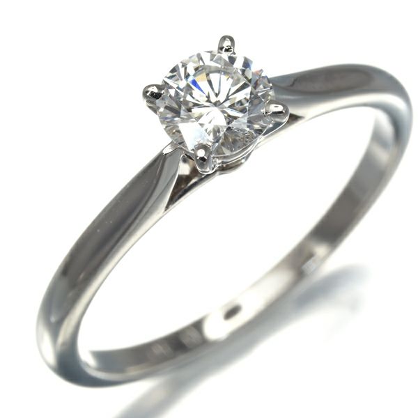 カルティエ リング ダイヤ 0.40ct F VS1 ソリテール 51号 Pt950 鑑定書