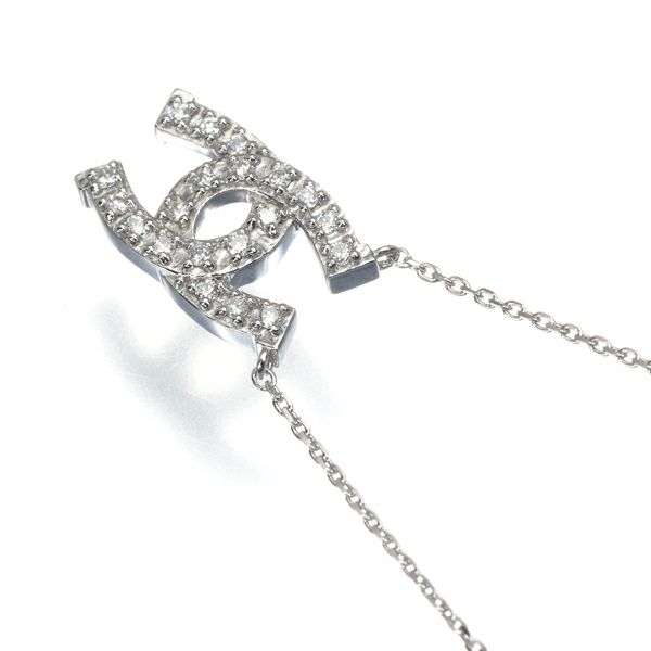 ヴァンドーム ネックレス ダイヤ 0.10ct   K18WG 