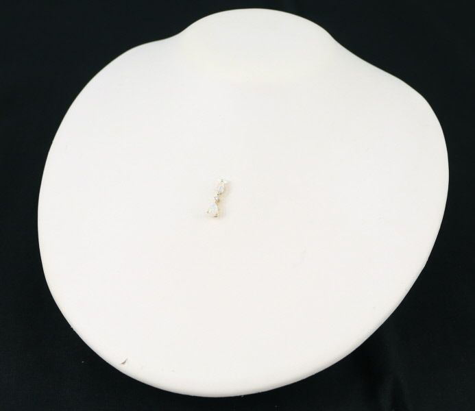 GSTV ペンダントトップ ホワイトオパール 0.25ct ダイヤ 0.03ct   K18YG 
