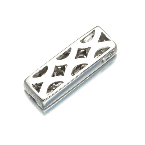 アレキサンドライト 0.43ct ダイヤ 0.13ct ペンダントトップ K18WG 