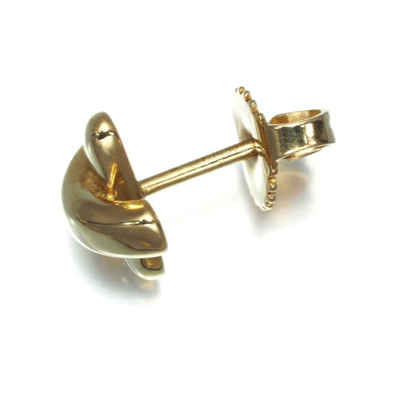ティファニー ピアス クロスステッチ 片耳 K18YG 