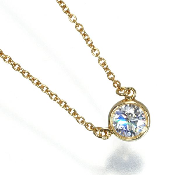 ティファニー ダイヤネックレス ダイヤモンド 0.25ct程 バイザヤード K18YG 