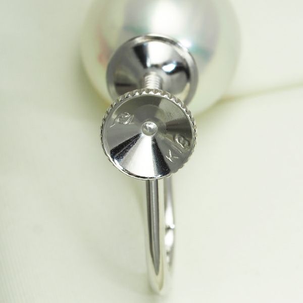 ミキモト イヤリング パール アコヤ真珠 8.8mm K18WG 