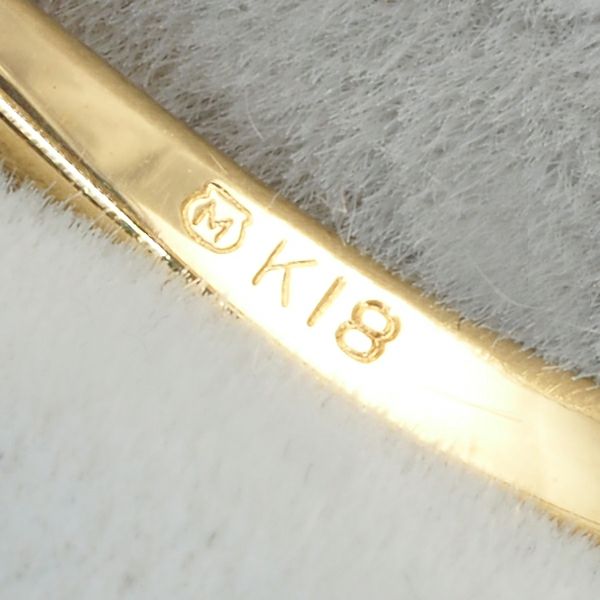 ミキモト リング パール アコヤ真珠 5.0-5.7mm ダイヤ  11号 K18YG 